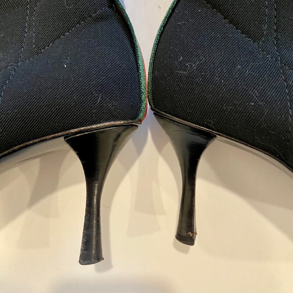 Gucci Web D Ring Black Tall Boots - Stretch - Picture 15 of 16